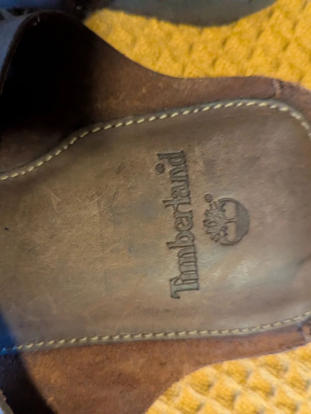 Timberland Men's Dark Brown Leather Slide Sandals, 9